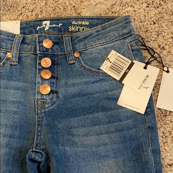 7 For All Mankind Other - 7 for all mankind girls ankle skinny jeans